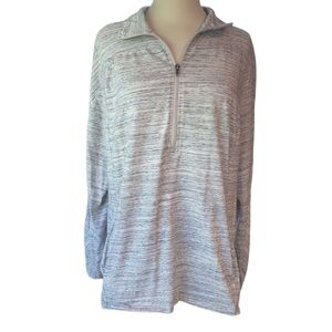 Sonoma shirt long sleeve 1/2 zip front pockets collar can be worn up Size 1X